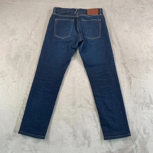 HIROSHI KATO The Pen Slim Selvedge Denim Jeans 29x27 Blue Raw Stretch USA Made